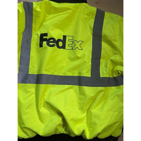 FedEx Reflective Winter MCR Safety Luminator Jacket High Res Uniform 2XL - Picture 12 of 12
